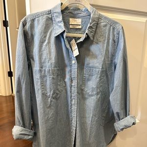 J Crew denim button down